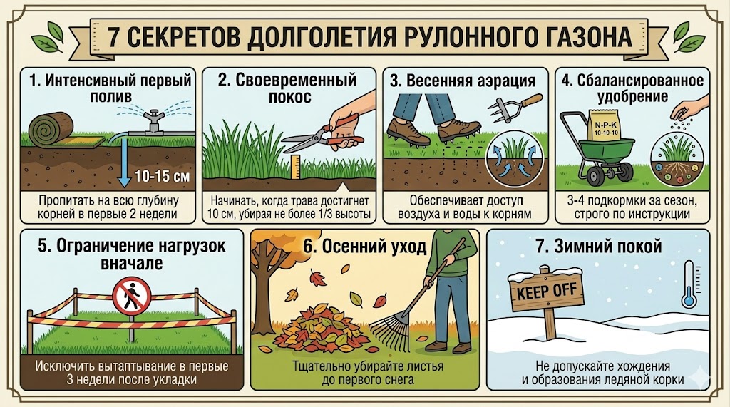 секреты посевного газона
