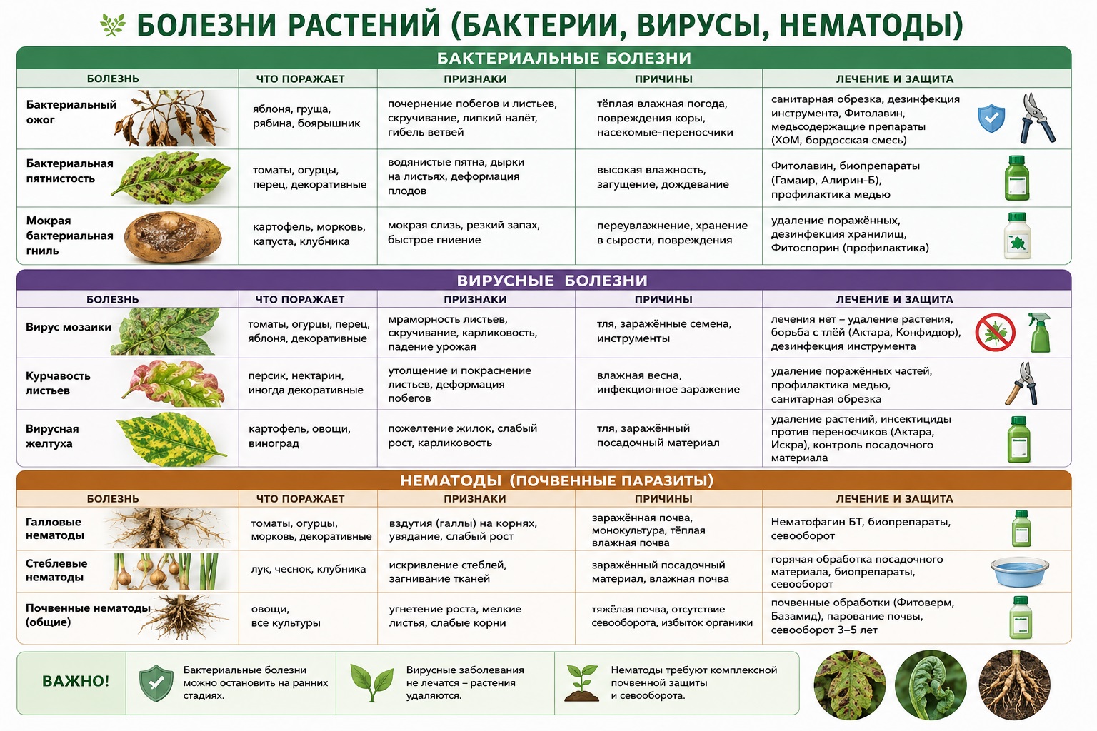 Общая таблица болезней и препаратов 