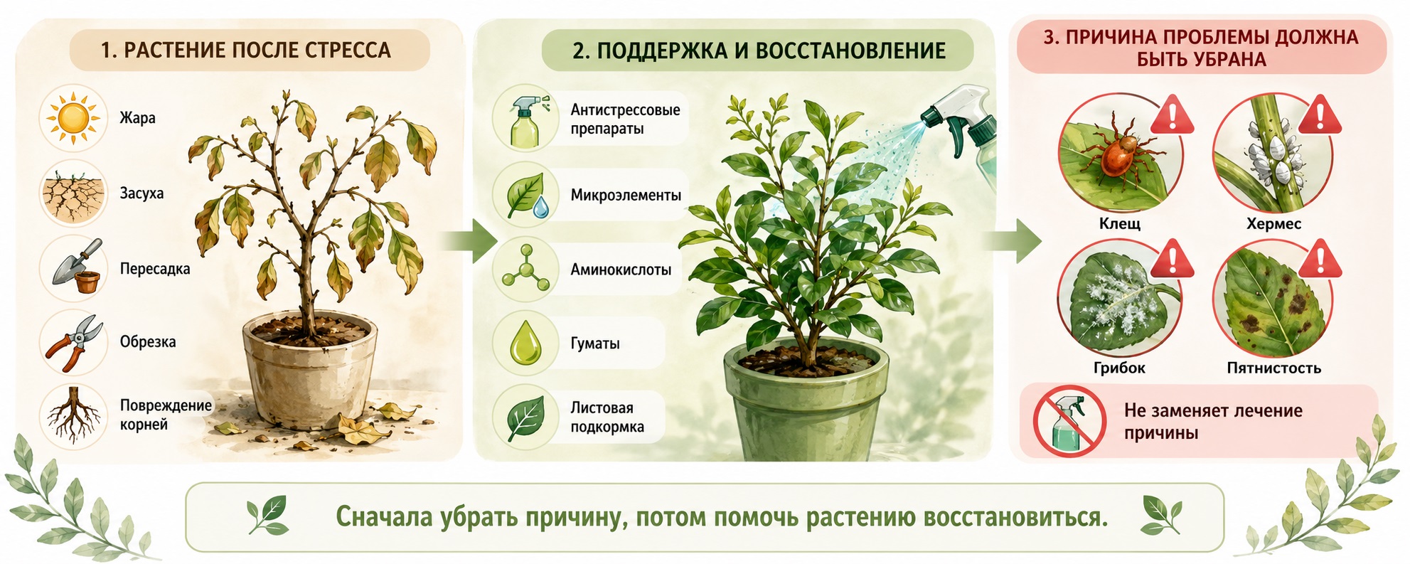 Антистресс и подкормки