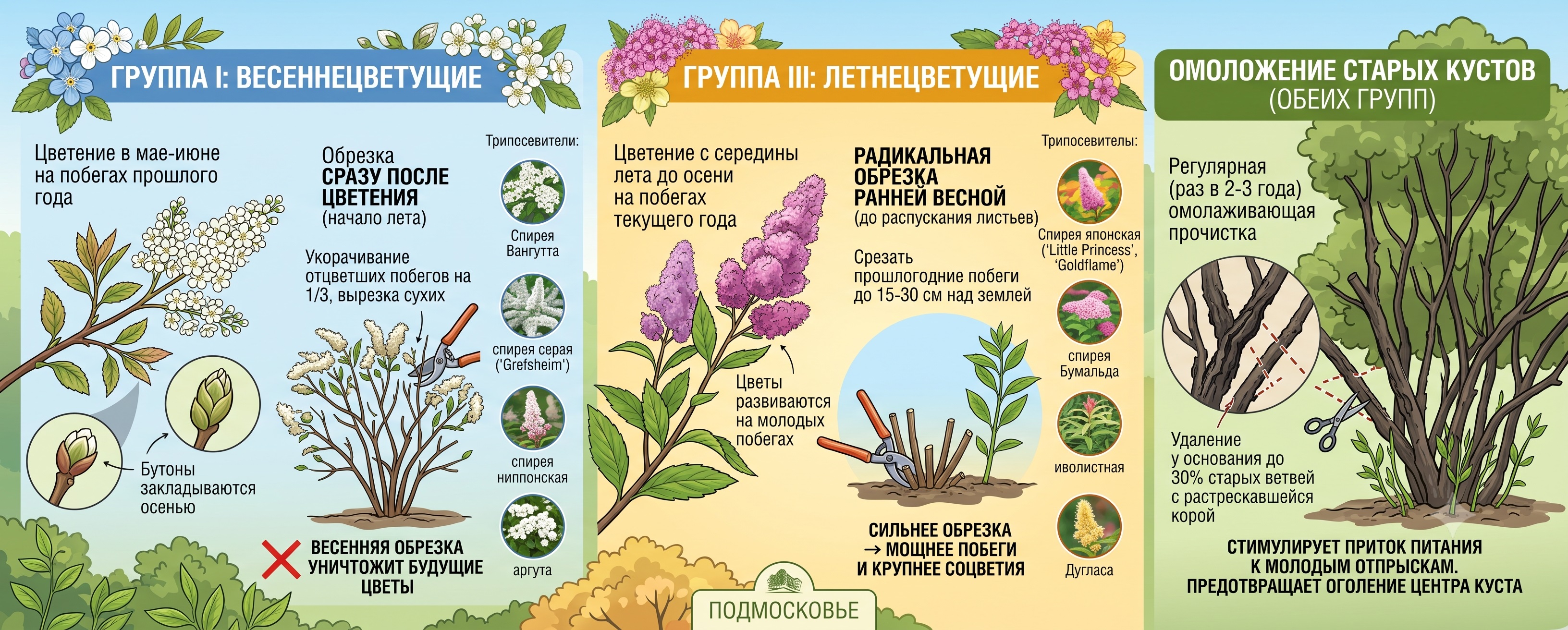 обрезка спиреи обрезка спиреи