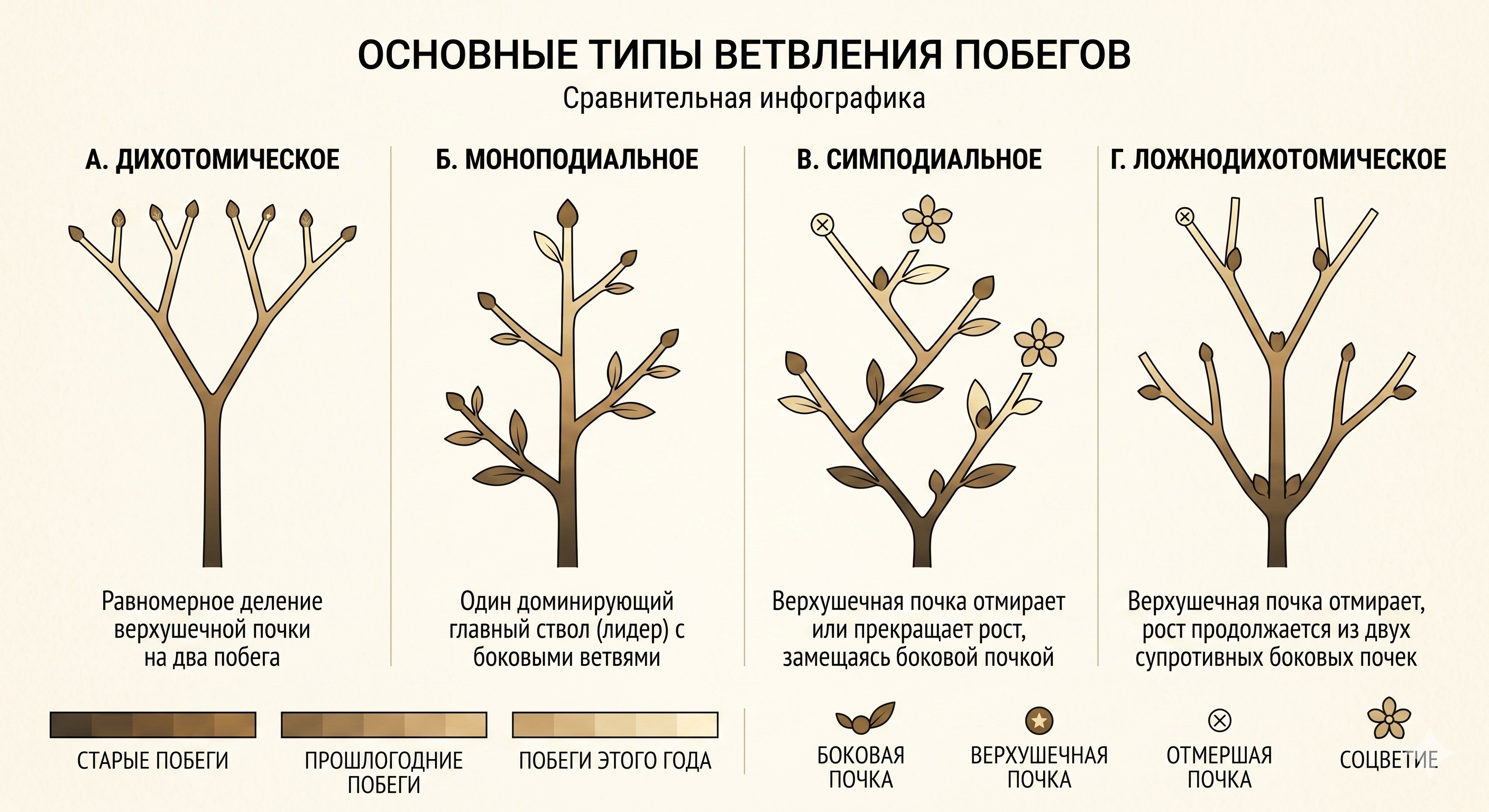 Типы ветвлений Типы ветвлений
